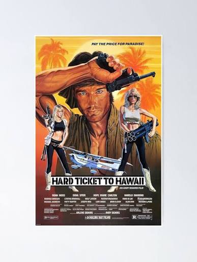 Hard Ticket to Hawaii Movie Poster HD" Poster for Sale by kazzoie |  Redbubble