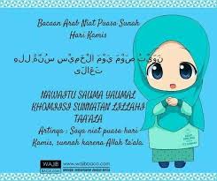 Soal fiqih kelas 1 semester 2; Niat Puasa Senin Kamis Serta Qadha Kumpulan Doa Harian Sehari Hari
