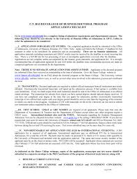 There is no need to hold back on technical jargon. Phd Application Checklist C T Bauer College Of Business