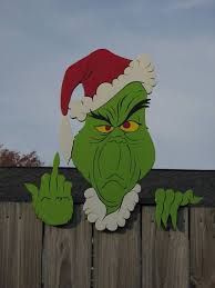 Grinch Greeting Fence Peeker 4a Grinch Christmas Decorations Whoville Christmas Grinch Christmas