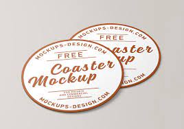 Download Free Round Coaster Mockup On Behance