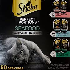 Sheba Perfect Portions Variety Seafood Pack 50 Ct Wet Cat Food Pate Bundle Trays Cats Food Learn More By Wet Cat Food Best Cat Food Cat Food Brands