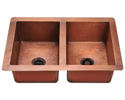 p209 equal double bowl copper sink