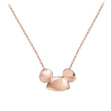 Diamond And 14k Ear Hat Mickey Mouse Ear Hat Necklace Shopdisney Disney Necklace Mickey Mouse Jewelry Mickey Mouse Necklace