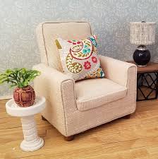 Miniature Arm Chair Dollhouse Arm Chair Upholster Chair Etsy White Leather Dining Chairs Upholstered Chairs Comfy Chairs
