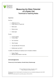 So how does osmosis actually happen and why is it so important? Investigating Osmosis Measuring The Water Potential Of A Potato Cell Stem