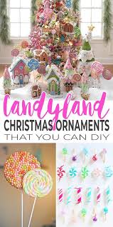 Diy Candyland Christmas Decorations Ornaments The Budget Decorator Christmas Tree Decorations Diy Candyland Decorations Candy Christmas Decorations
