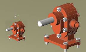 3d Elektrical Motor Drawing Cadsample Com Autocad 3d Autocad Drawings