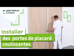 Montage porte coulissante leroy merlin beau luxe sous verre leroy. Comment Installer Des Portes De Placard Coulissantes Leroy Merlin Youtube