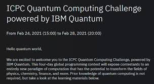 Through training and competition, teams challenge each other to raise the bar on the possible. Ibm Quantum Challenge Icpc 2021 Padraignix S Infosec Blog