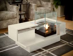 See more ideas about fireplace, fireplace decor, home decor. Contemporary Coffee Table Level Compact Develpro Inc Tempered Glass With Bioethanol Burner