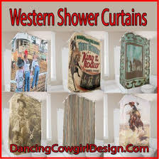 Western Shower Curtains Western Shower Curtain Cowboy Decorations Vintage Western Decor