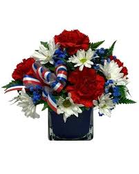 However, before he can lead the attack he dies in his sleep. Red White And Blue Cube In Waverly Ny Jayne S Flowers And Gifts