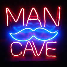 Lighted Man Cave Sign Red Blue Mustache New Faux Neon Led Light Bar Lightglo Fun Lightglo Mancave Neonlight Man Cave Home Bar Man Cave Signs Wine Signs Acrylic man cave decorative hanging signs. lighted man cave sign red blue mustache