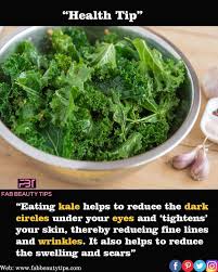 Leafy dark green vegetables like spinach and kale are rich in vitamin k, as are broccoli, brussels sprouts, cabbage, and avocados. Eating Kale Will Help You Reduce Dark Circles Food Health Benefits Good Health Tips Kale Benefits Health