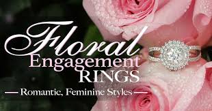 Floral Engagement Rings Romantic Feminine Styles