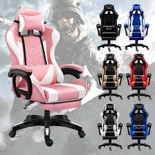 Xuebami Leather Gaming Chair Ergonomic Office Computer Chair High Back Swivel And Height Adjustment Shopee Philippines