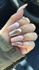 Fresh Rose Gold Chrome Nail Designs Nail Designs Pictures French Acrylic Nail Designs Gold Nails
