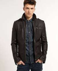 Superdry Hero Benjamin Jacket Jackets Men Fashion Leather Jacket Men Mens Black Jacket