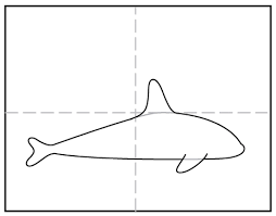 It's super easy art tutorial how to draw animals for kids and adults, only follow me. How To Draw A Killer Whale Art Projects For Kids