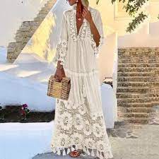 Robe mi longue boheme dentelle et organza boho boheme chic d0656. Robe Longue Boheme Dentelle Cdiscount