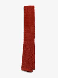 Woven, handmade knit ties with free delivery in australia. Drake S Rust Knit Tie Trunk Tailors