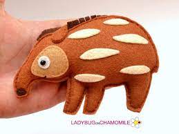 Felt Asian Tapir Brazilian Tapir Etsy Rainforest Animals Amazon Rainforest Animals Tapir