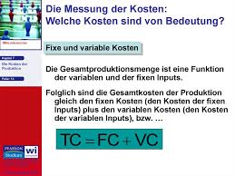 Variable kosten sind veränderliche kosten, die in abhängigkeit vom beschäftigungsgrad oder der produktionsmenge eines unternehmens steigen oder die entstehung variabler kosten. Die Kosten Der Produktion Online Presentation