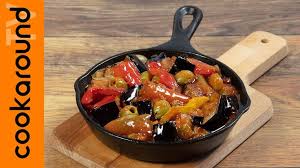 Caponata Alla Siciliana Youtube Nel 2021 Melanzane Peperoni Salumi Italiani