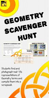 Geometry Project Grades 5 8 Students Find And Photograph Geometry Terms And Create A Book Teaching Geometry Middle School Math Geometry High School