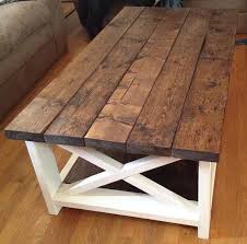 You'll see the same coffee table styled different ways. Rustic Coffee Table Coffee Table Farmhouse Rustic Furniture Design Rustic Coffee Tables