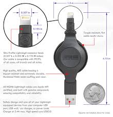 Apple Certified Retractable Lightning Cable Charge And Sync Lightnin Engine Design Group
