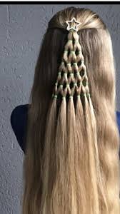 Christmas Hair Style Riley S Hair Is Long Enough For This It Would Be Cute For School Hair Styles Crazy Hair Days Christmas Hair