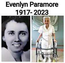 Evelyn Paramore, long time resident of Scotland Neck has passed away at the  age of 107. She attended nursing school during the war and worked as a  nurse her entire career. She