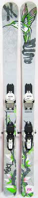 2012 volkl aura womens skis with marker squire bindings used demo skis 156cm