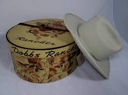 Vintage Dobbs Hat Box With Felt Cowboy Hat Felt Cowboy Hats Dobbs Hats Vintage Hat Boxes