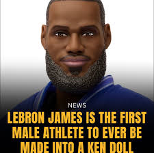 LeBron James has become the first male athlete to have a Ken doll made in  his likeness as part of Mattel's new “Kenbassadors” line. This collector's  edition Barbie Signature doll, priced at