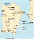 Location of George Town within the island of Penang. | Download ...