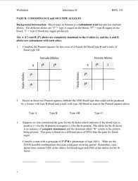 The o gene is silent and only expressed when neither a nor b is present. Solved Worksheet Inheritance Ii Biol 101 Name First And Chegg Com