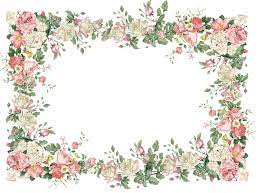 Pale Vintage Frame Kartu Nama Bunga Kartu