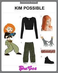 How to dress like kim possible for cosplay and halloween [photo: The Completed Kim Possible Costume Diy Guide Shecos Blog