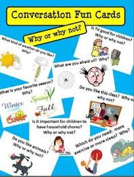 Esl Conversation Fun Cards Why Or Why Not Speaking Activities Esl Esl Lessons Esl