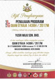 Responsible for property & facility management of all the. Awards Certificate Yusri Maju