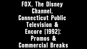 (september, 1990) cbs saturday morning commercials during garfield and friends and ninja turtles. Fox The Disney Channel Pbs Encore 1992 Promos Commercial Breaks Youtube