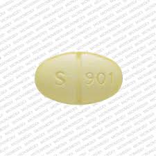 s 901 pill images yellow elliptical oval