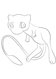 Print free pokemon coloring pages for young and old. Mew No 151 Pokemon Generation Ii All Pokemon Coloring Pages Kids Coloring Pages