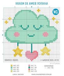 ­ oi pessoal, tudo bem?! Blog Do Wagner Reis Grafico Nuvem De Amor Para Bebe Padroes De Ponto Cruz Gratuitos Ponto Cruz Gratis Bordado Ponto Cruz Infantil