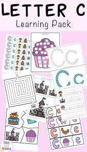 The abc's of preschool {from the measured mom} uses many of my printables and lots of . Letter C Worksheets And Printables Pack Letter C Activities Letter C Worksheets Preschool Letters