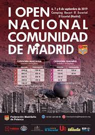 Ufedema Emitira La Final Masculina Y Femenina Del I Open Nacional Comunidad De Madrid De Petanca Ufedema