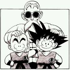 Goku Krilin Y Muten Roshi Dragon Ball Artwork Dragon Ball Art Dragon Ball Goku